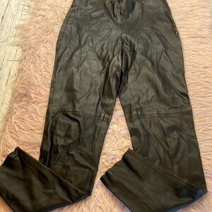 Black Faux Leather Legging Pants